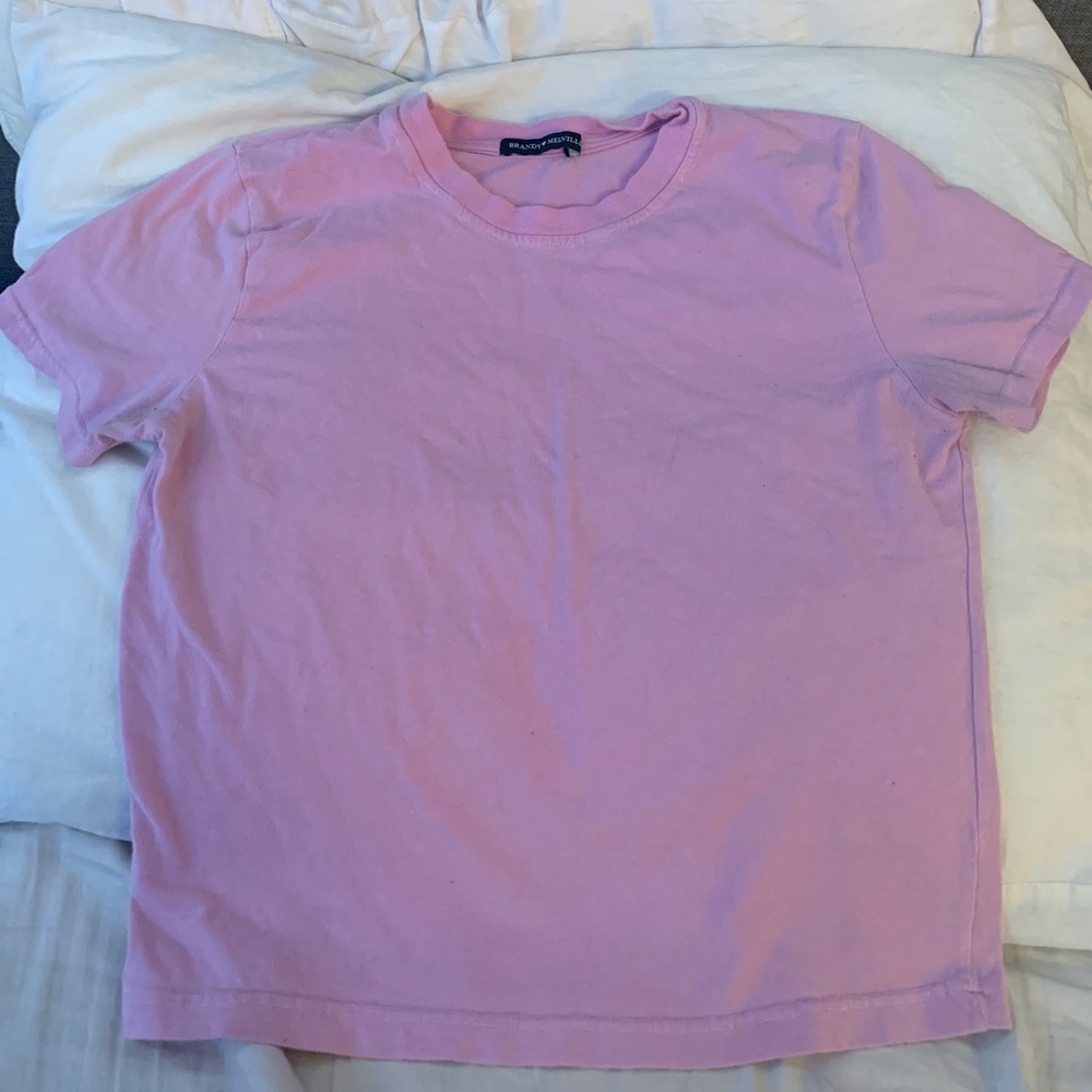 Pink brandy melville t-shirt